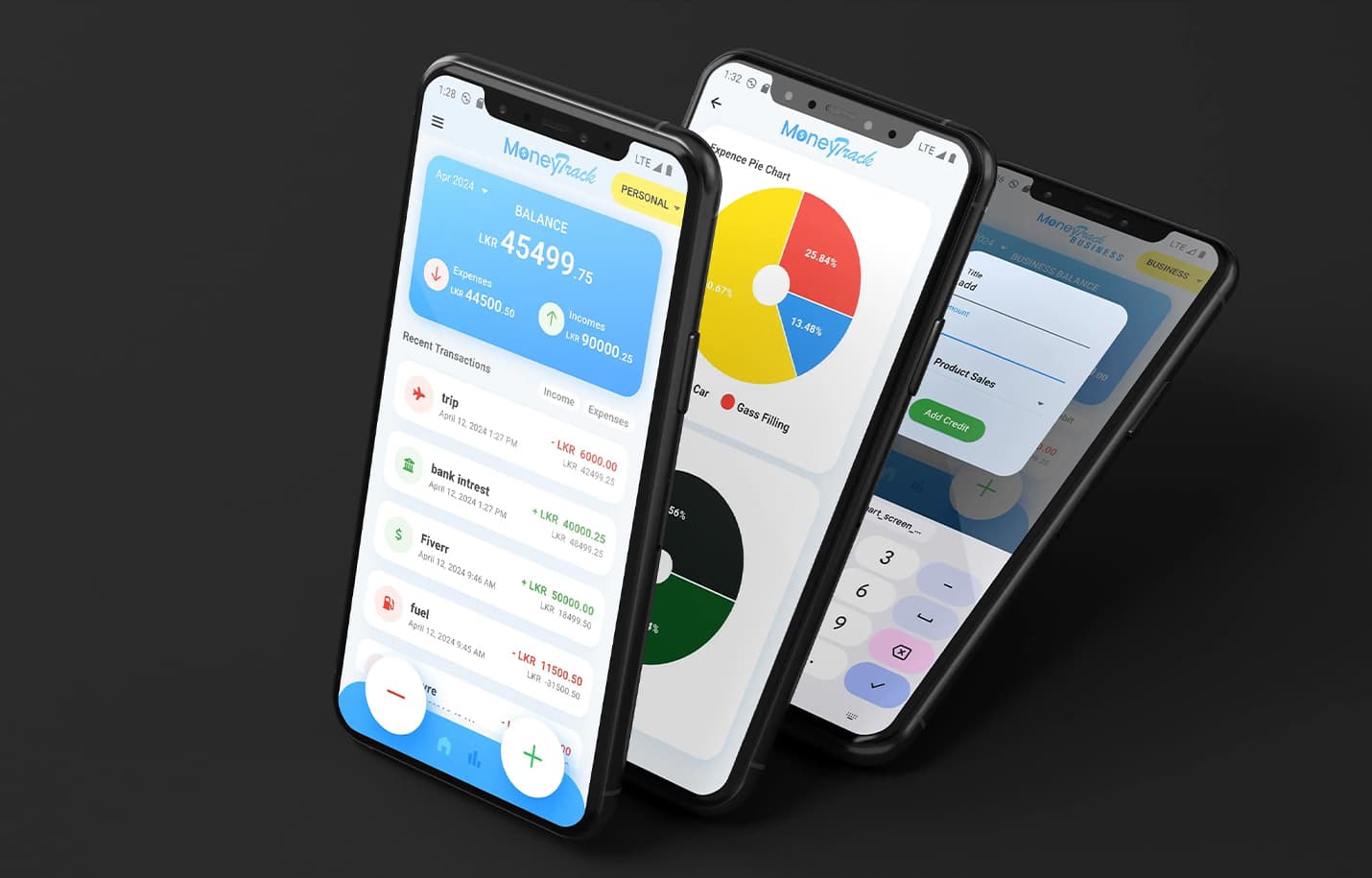 Mony Management Mobile App project preview